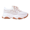 Front - Where's That From Womens/Ladies Whisper Diamante Knitted Trainers