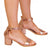 Front - Where's That From Womens/Ladies Emani Strappy Faux Leather Peep Toe Mid High Block Sandals