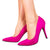 Front - Where's That From Womens/Ladies Leah Suede Pointed High Heel Court Pumps