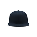 Navy - Pack Shot - Atlantis Children-Kids Flat Visor 6 Panel Snap Back Cap