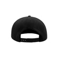 Black - Back - Atlantis Children-Kids Flat Visor 6 Panel Snap Back Cap