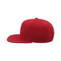 Red - Lifestyle - Atlantis Children-Kids Flat Visor 6 Panel Snap Back Cap