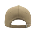 Khaki - Back - Atlantis Liberty Five Buckle Heavy Brush Cotton 5 Panel Cap