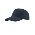 Navy - Front - Atlantis Liberty Five Buckle Heavy Brush Cotton 5 Panel Cap