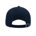 Navy - Back - Atlantis Liberty Five Buckle Heavy Brush Cotton 5 Panel Cap