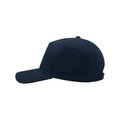 Navy - Lifestyle - Atlantis Liberty Five Buckle Heavy Brush Cotton 5 Panel Cap