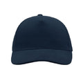 Navy - Pack Shot - Atlantis Liberty Five Buckle Heavy Brush Cotton 5 Panel Cap