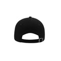 Black - Back - Atlantis Liberty Five Buckle Heavy Brush Cotton 5 Panel Cap