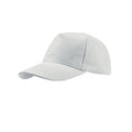 White - Front - Atlantis Liberty Five Buckle Heavy Brush Cotton 5 Panel Cap