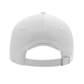 White - Back - Atlantis Liberty Five Buckle Heavy Brush Cotton 5 Panel Cap