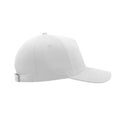 White - Side - Atlantis Liberty Five Buckle Heavy Brush Cotton 5 Panel Cap