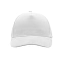 White - Pack Shot - Atlantis Liberty Five Buckle Heavy Brush Cotton 5 Panel Cap