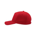 Red - Lifestyle - Atlantis Liberty Five Buckle Heavy Brush Cotton 5 Panel Cap