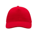 Red - Pack Shot - Atlantis Liberty Five Buckle Heavy Brush Cotton 5 Panel Cap