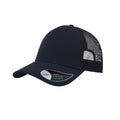 Navy - Front - Atlantis Rapper Jersey Mid Visor Trucker Cap