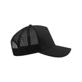 Black - Side - Atlantis Rapper Jersey Mid Visor Trucker Cap