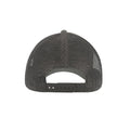 Dark Grey - Back - Atlantis Rapper Jersey Mid Visor Trucker Cap