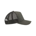 Dark Grey - Side - Atlantis Rapper Jersey Mid Visor Trucker Cap