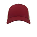 Burgundy-Stone - Side - Atlantis Rapper Cotton 5 Panel Trucker Cap