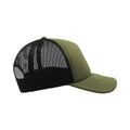 Olive-Black - Side - Atlantis Rapper 5 Panel Trucker Cap