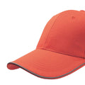 Red - Side - Atlantis Reflect 6 Panel Reflective Piping Baseball Cap