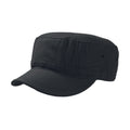 Black - Front - Atlantis Chino Cotton Urban Military Cap