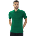 Forest Green - Front - Casual Classic Mens Pique Polo