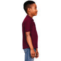 Maroon - Side - Casual Classic Childrens-Kids Polo