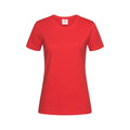 Scarlet Red - Front - Stedman Womens-Ladies Comfort Tee