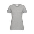 Heather Grey - Front - Stedman Womens-Ladies Comfort Tee