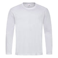 White - Front - Stedman Mens Classic Long Sleeved Tee