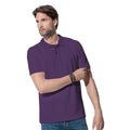 Deep Berry - Back - Stedman Mens Cotton Polo