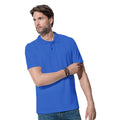 Bright Royal - Back - Stedman Mens Cotton Polo