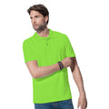 Kiwi Green - Back - Stedman Mens Cotton Polo