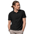 Black Opal - Back - Stedman Mens Cotton Polo