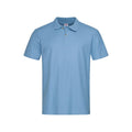 Light Blue - Front - Stedman Mens Cotton Polo