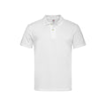 White - Front - Stedman Mens Cotton Polo