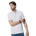 White - Back - Stedman Mens Cotton Polo