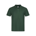 Bottle Green - Front - Stedman Mens Cotton Polo