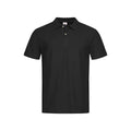 Black Opal - Front - Stedman Mens Cotton Polo