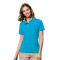 Ocean Blue - Back - Stedman Womens-Ladies Cotton Polo