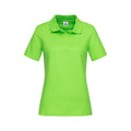 Kiwi Green - Front - Stedman Womens-Ladies Cotton Polo