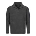 Grey Steel - Front - Stedman Mens Active Half Zip Fleece