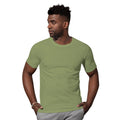 Military Green - Back - Stedman Stars Mens Morgan Crew Neck Tee