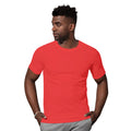 Crimson Red - Back - Stedman Stars Mens Morgan Crew Neck Tee