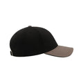 Black-Grey - Lifestyle - Atlantis Liberty Sandwich Heavy Brush Cotton 6 Panel Cap (Pack Of 2)