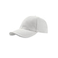 White-White - Front - Atlantis Liberty Sandwich Heavy Brush Cotton 6 Panel Cap (Pack Of 2)