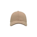 Khaki-Khaki - Side - Atlantis Liberty Sandwich Heavy Brush Cotton 6 Panel Cap (Pack Of 2)