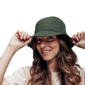 Olive Green - Side - Atlantis Cotton Bucket Hat