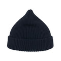 Navy - Side - Atlantis Woolly Wool Blend Beanie